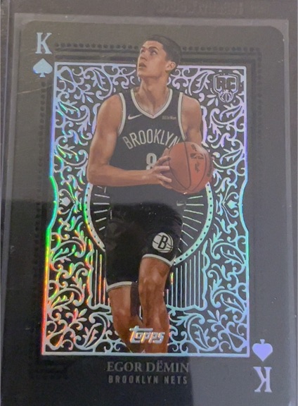 2021-22 Topps King of Spades #KC Egor Demin — front