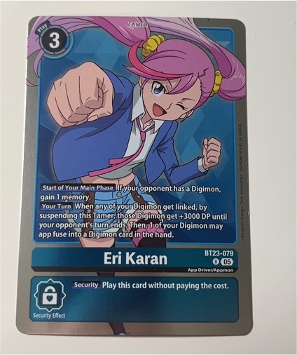 Digimon TCG BT23-079 Eri Karan — front