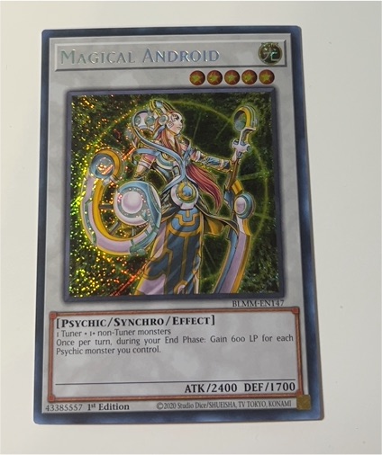 2000 Yu-Gi-Oh! BLMM-EN147 Magical Android — front