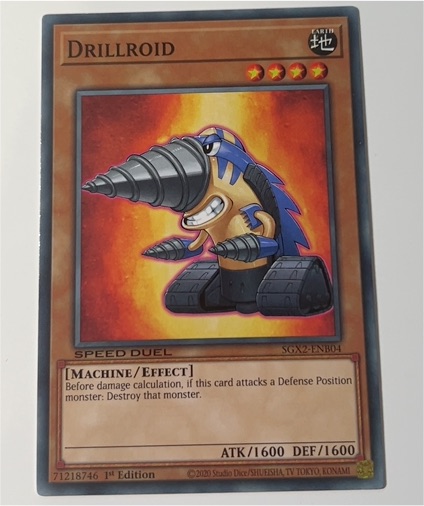 2020 Yu-Gi-Oh! Speed Duel #SGX2-ENB04 Drillroid — front