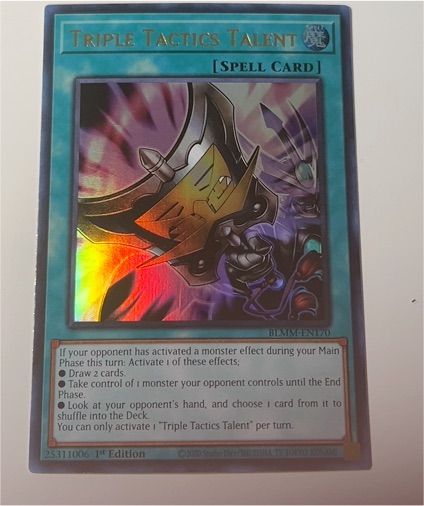 2020 Yu-Gi-Oh! Battles of Legend: Monster Mayhem #BLMM-EN170 Triple Tactics Talent — front