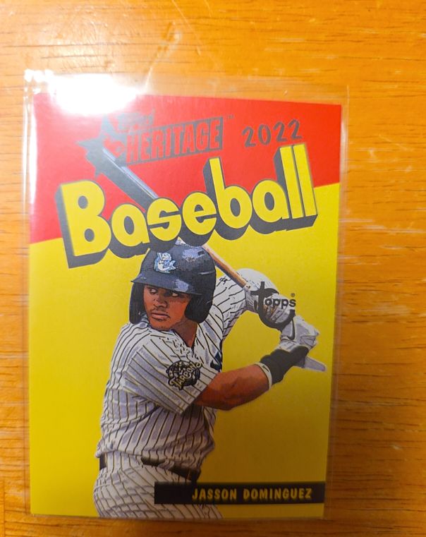 2022 Topps Heritage Minor League #73PC-11 Jasson Dominguez — front