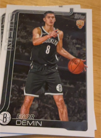 2025-26 Topps #208 Egor Demin — front