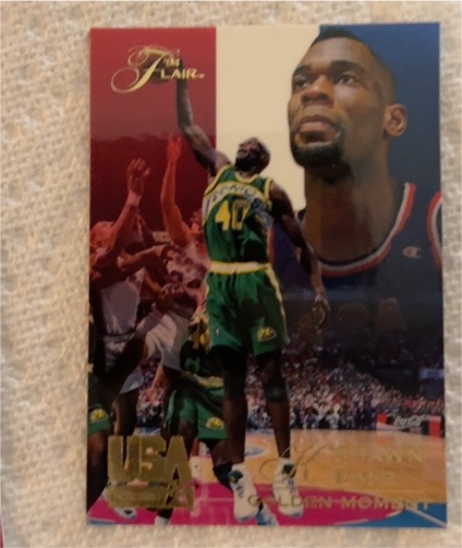 1994 Flair USA Basketball Golden Moment #43 Shawn Kemp — front