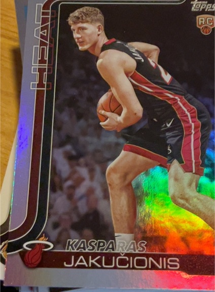 2025-26 Topps #220 Kasparas Jakučionis — front