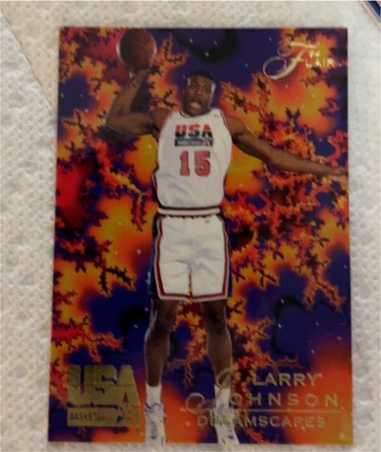 1994 Flair USA #40 Larry Johnson Dreamscapes — front