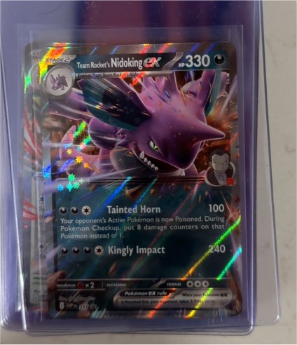 2025 Pokémon TCG Team Rocket's Nidoking ex #217 Scarlet & Violet Promo — front