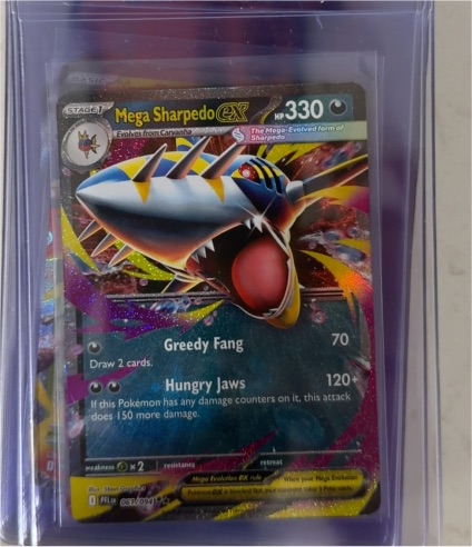 2014 Pokémon ME02: Phantasmal Flames #061 Mega Sharpedo ex — front