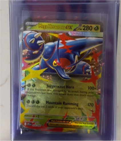 2025 Pokémon ME02: Phantasmal Flames #004 Mega Heracross EX — front
