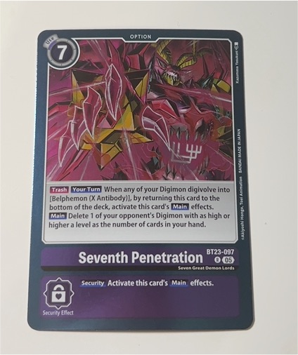 Digimon Card Game BT23-097 Seventh Penetration — front