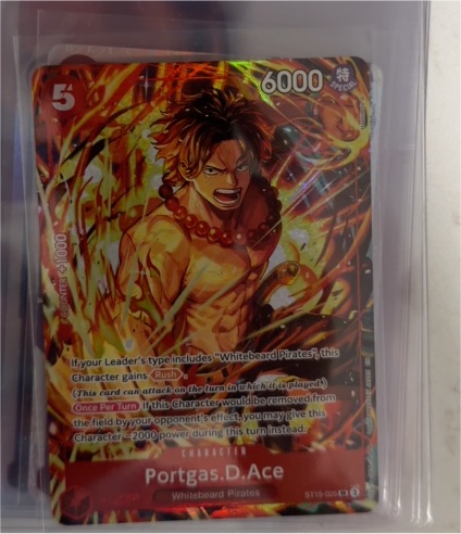 2025 One Piece Card Game ST15-005 Portgas.D.Ace Illustration Box Vol.5 — front