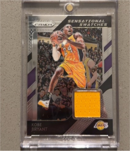 2018-19 Panini Prizm Sensational Swatches #19 Kobe Bryant — front