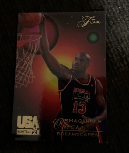 1994 Flair USA Basketball Dreamscapes #80 Shaquille O'Neal — front