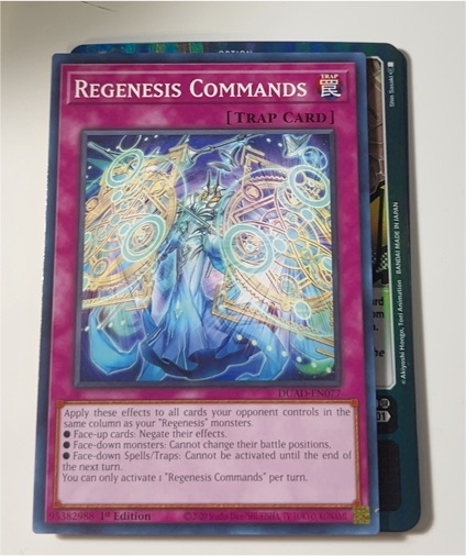 2022 Yu-Gi-Oh! DUAD-EN077 Regenesis Commands — front
