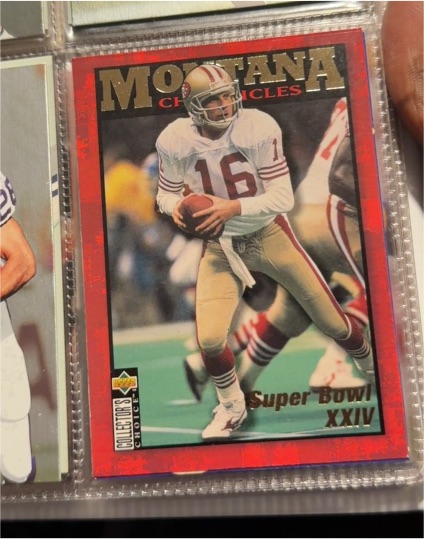 1995 Upper Deck Collector's Choice #JM8 Joe Montana Montana Chronicles Super Bowl XXIV — front