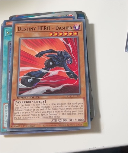 Yu-Gi-Oh! Destiny HERO - Dasher SGX1-ENB05 — front