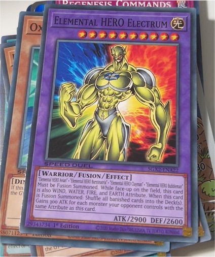 Yu-Gi-Oh! Speed Duel SGX2-ENA22 Elemental Hero Electrum — front