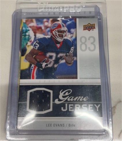 2009 Upper Deck Game Jersey #GJ-LE Lee Evans — front