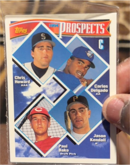 1994 Topps #686 Chris Howard / Carlos Delgado / Jason Kendall / Paul Bako — front