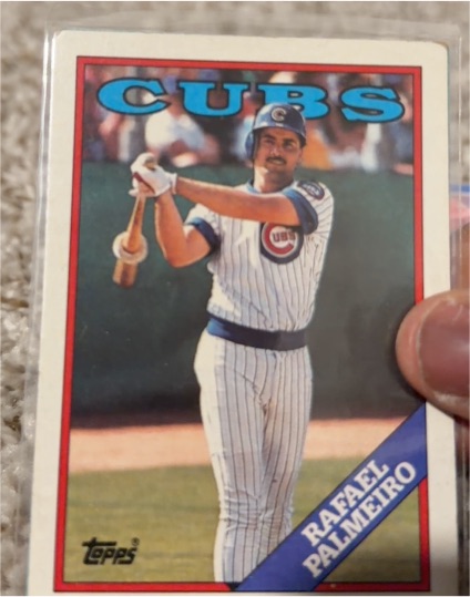 1988 Topps #186 Rafael Palmeiro — front