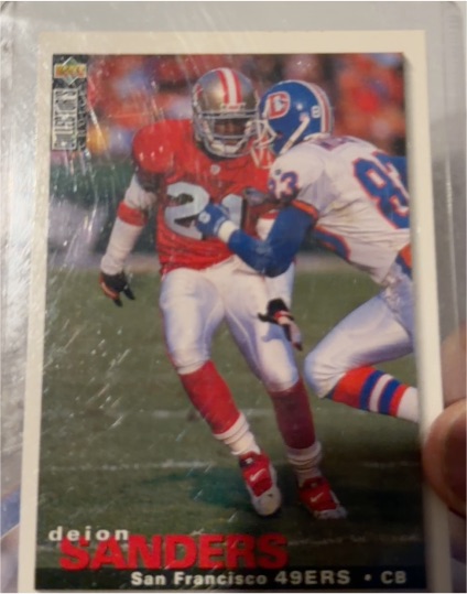 1995 Collector's Choice #302 Deion Sanders San Francisco 49ers — front