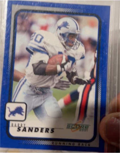 2001 Score #68 Barry Sanders — front