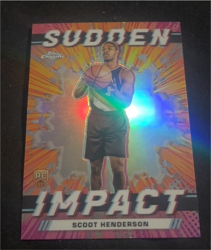 2023-24 Topps Chrome Sudden Impact #SI-3 Scoot Henderson — front