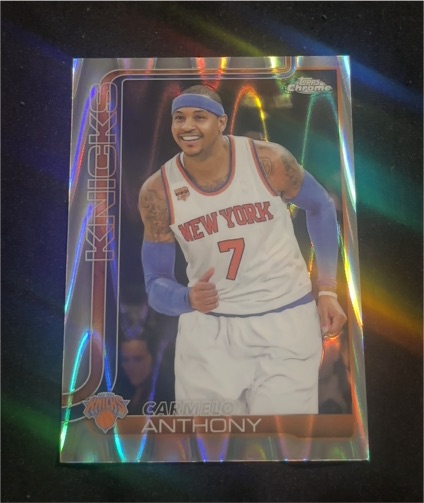 2025-26 Topps Chrome #248 Carmelo Anthony — front