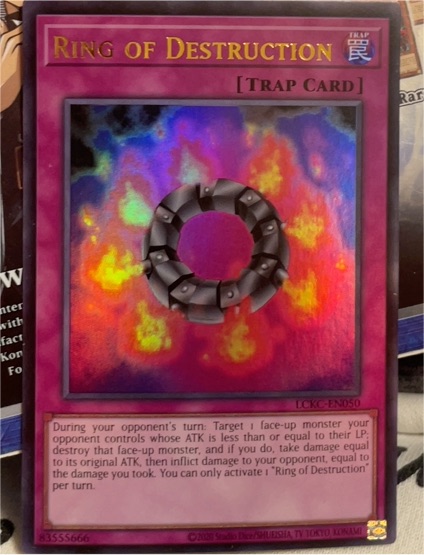 Yu-Gi-Oh! 2008 LCKC-EN050 Ring of Destruction — front