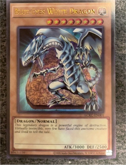 2002 Yu-Gi-Oh! Legendary Decks II #LDK2-ENK01 Blue-Eyes White Dragon — front