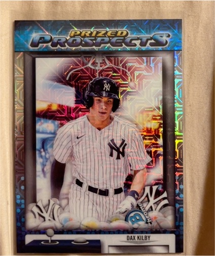 2025 Bowman Draft #PP-12 Dax Kilby Prized Prospects Mojo — front