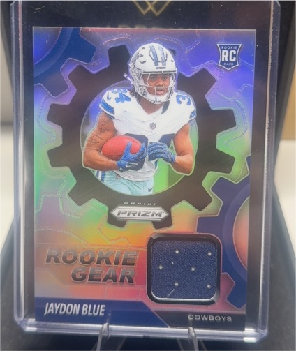 2025 Panini Prizm Rookie Gear #RGR-JBL Jaydon Blue — front