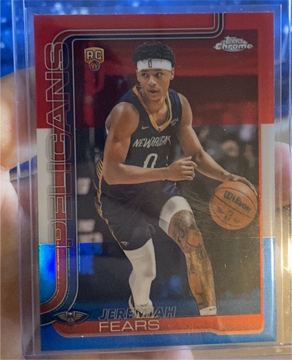 2025-26 Topps Chrome #257 Jeremiah Fears — front