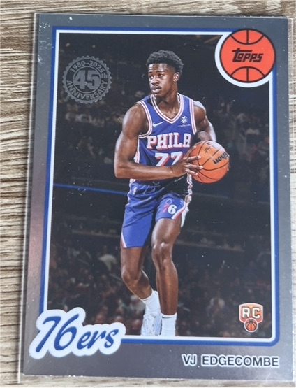 2025-26 Topps #80BK-96 VJ Edgecombe 1980-81 Topps Basketball — front