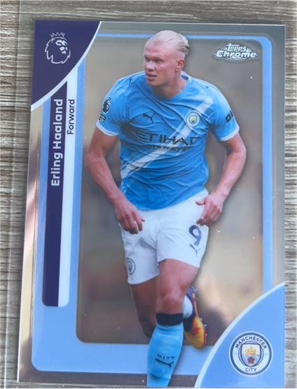 2026 Topps Chrome Premier League #125 Erling Haaland — front