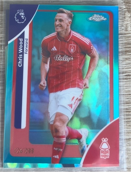 2026 Topps Chrome Premier League #158 Chris Wood — front