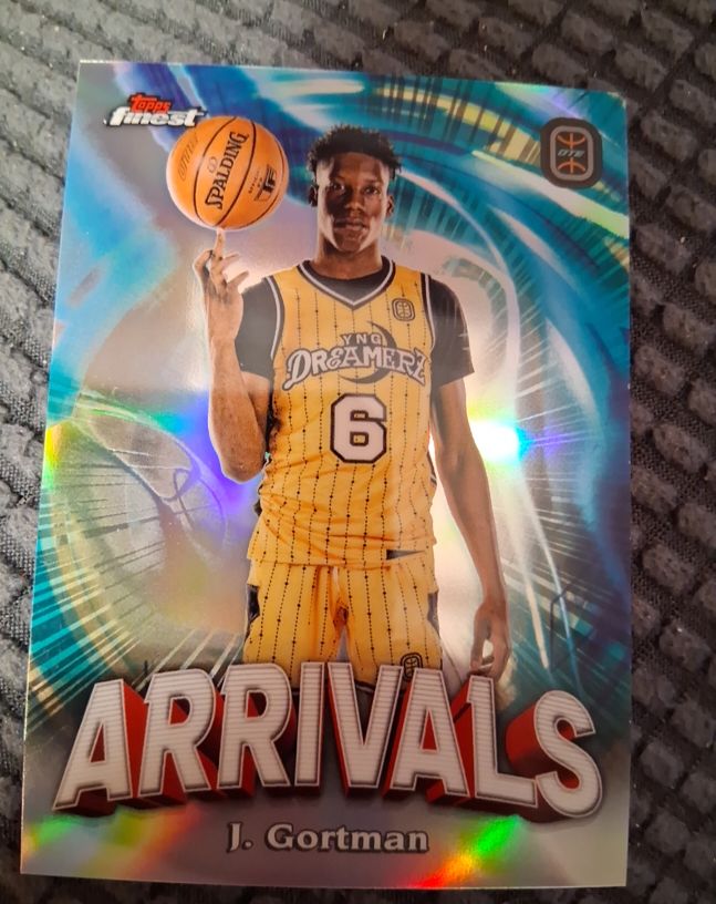 2022-23 Topps Finest OTE Arrivals #AR-7 Jazian Gortman — front