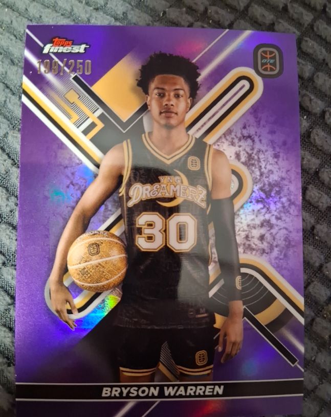 2022-23 Topps Finest Overtime Elite #30 Bryson Warren — front