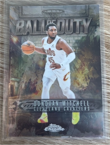 2025-26 Topps Chrome #BD-7 Donovan Mitchell Ball of Duty — front
