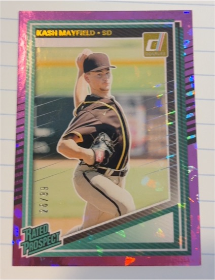 2025 Donruss Rated Prospects #183 Kash Mayfield — front