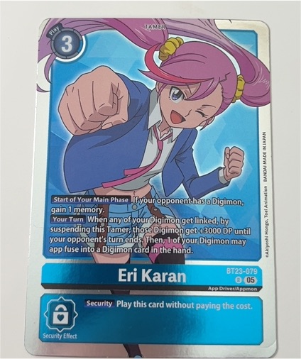 Digimon TCG BT23-079 Eri Karan — front