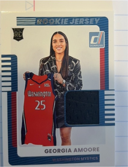 2025 Panini Donruss WNBA #1 Georgia Amoore Rookie Jersey Patch — front