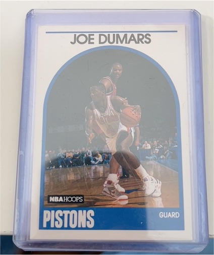 1989-90 NBA Hoops #1 Joe Dumars — front