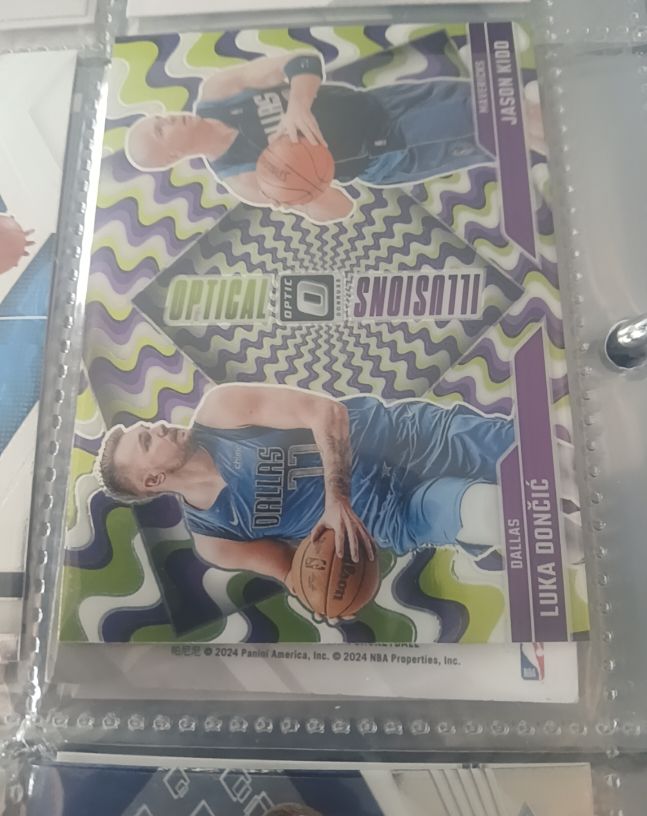 2024-25 Panini Donruss Optic Optical Illusions #1 Luka Doncic/Jason Kidd — front