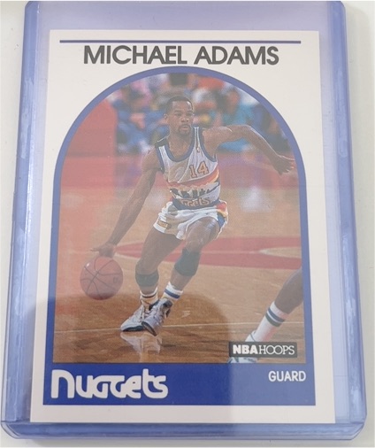 1989-90 NBA Hoops #52 Michael Adams — front