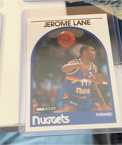 1989-90 NBA Hoops #201 Jerome Lane — front