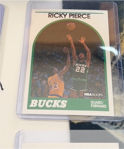 1989 NBA Hoops #212 Ricky Pierce — front