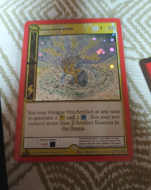 2022 MetaZoo UFO 1st Edition #29 Static Snow Stone — front