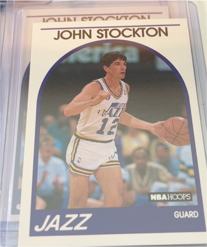 1989 NBA Hoops #140 John Stockton — front