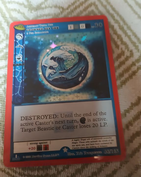 MetaZoo UFO 1st Edition Drowned Sea Orb #38/165 — front